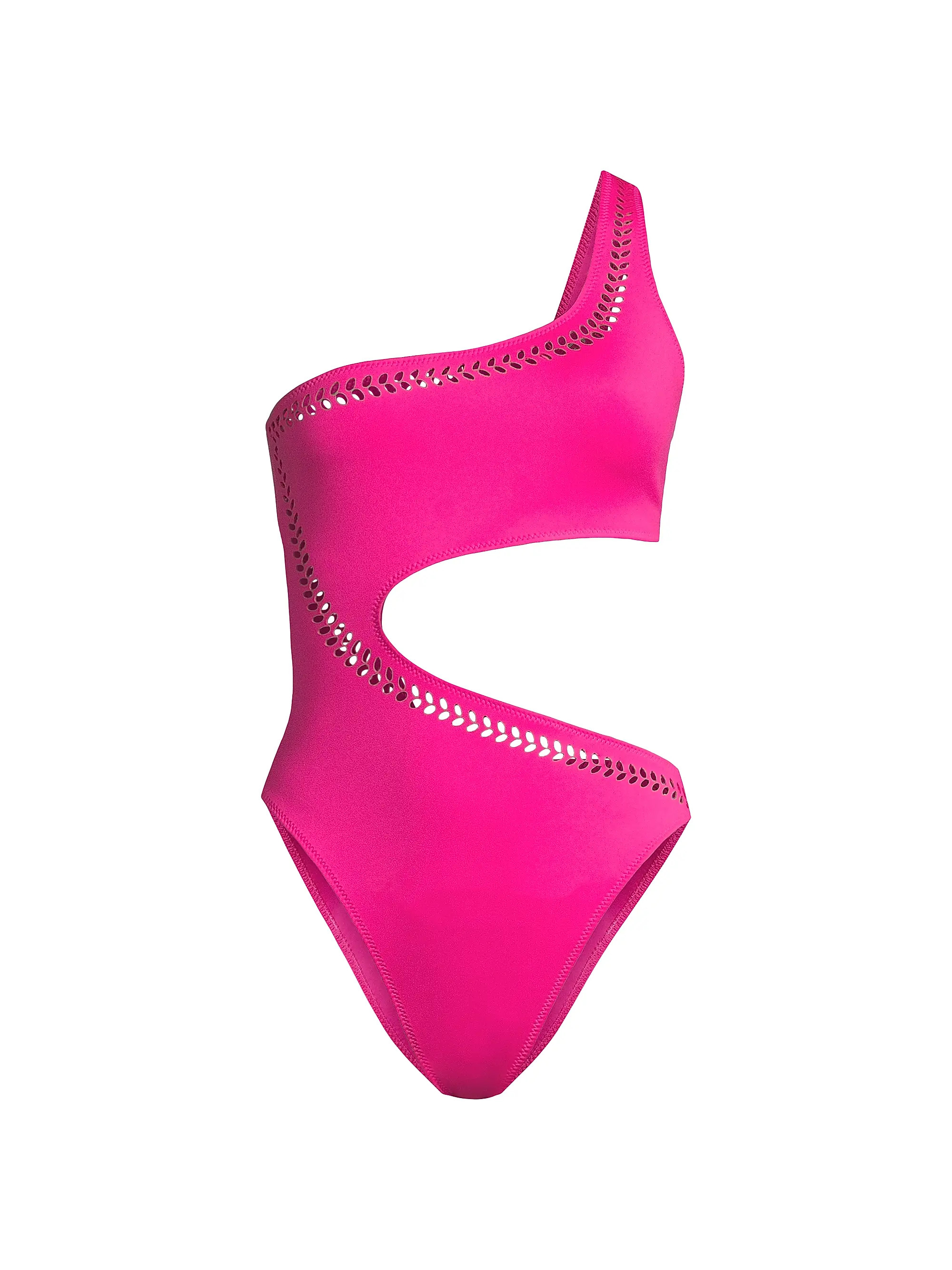 France Laser-Cut One-Shoulder One-Piece Swimsuit | Saks Fifth Avenue