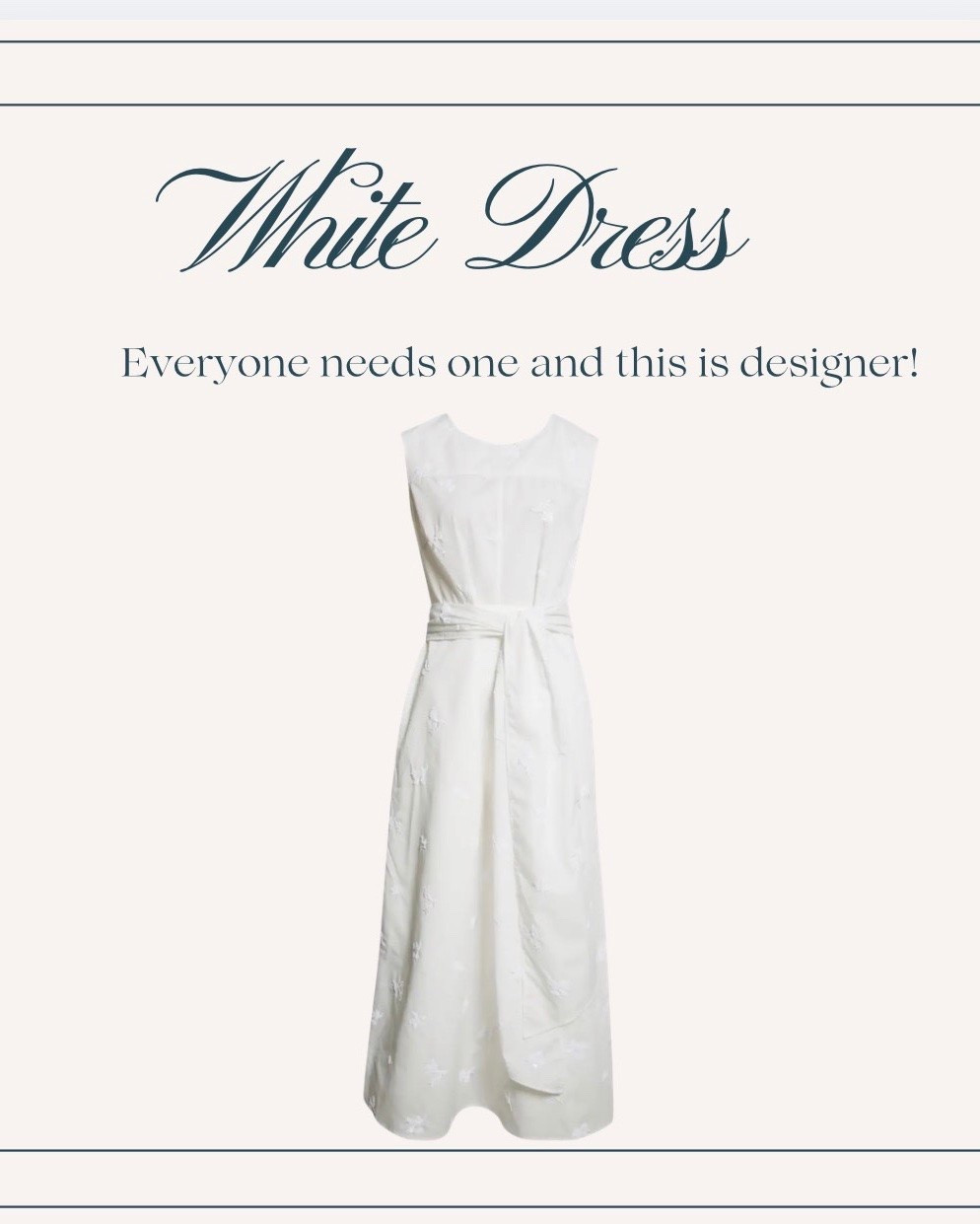 We love this white dress and even more so now that it’s on SALE! We don’t expect it to last long!! s

#LTKSaleAlert #LTKOver40