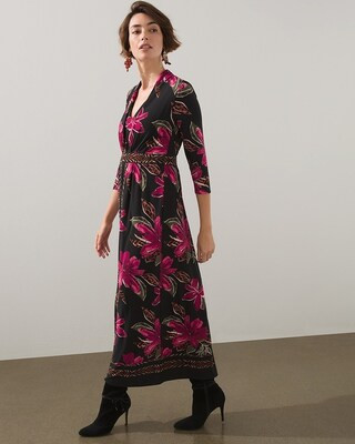 Floral Pleated Maxi Dress | Chico's