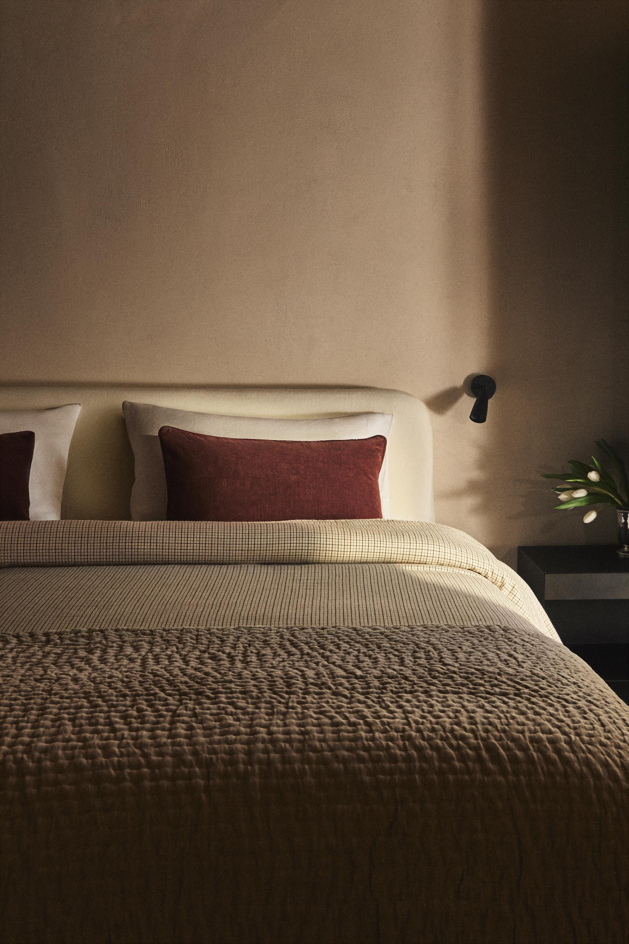 PLAID FLANNEL DUVET COVER | Zara Canada