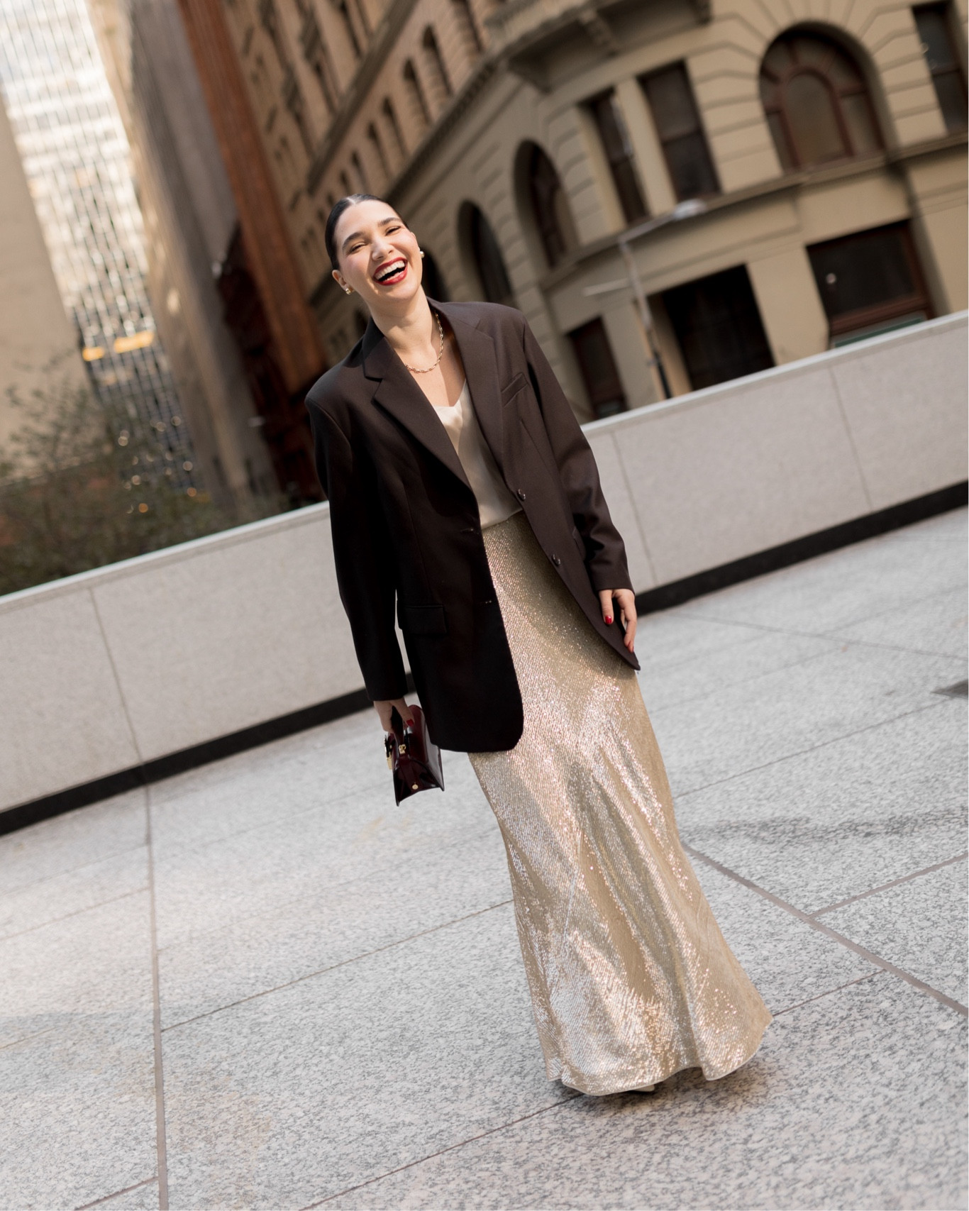 Holiday look with long sequins skirt 

#LTKHoliday #LTKSeasonal #LTKstyletip