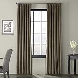 HPD Half Price Drapes VPCH-181200-96 Signature Blackout Velvet Curtain (1 Panel), 50 X 96, Denver Ta | Amazon (US)