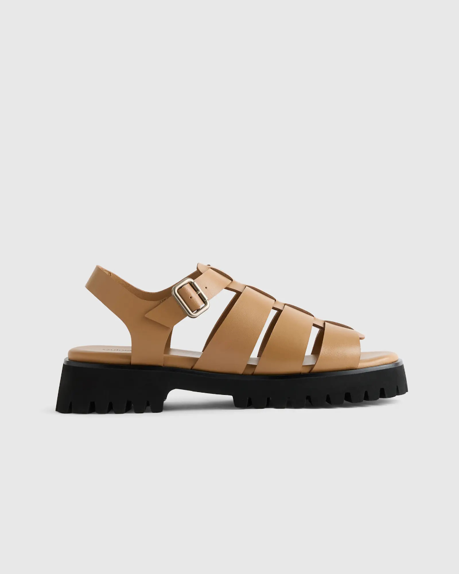 Italian Leather Lug Sole Fisherman Sandal | Quince