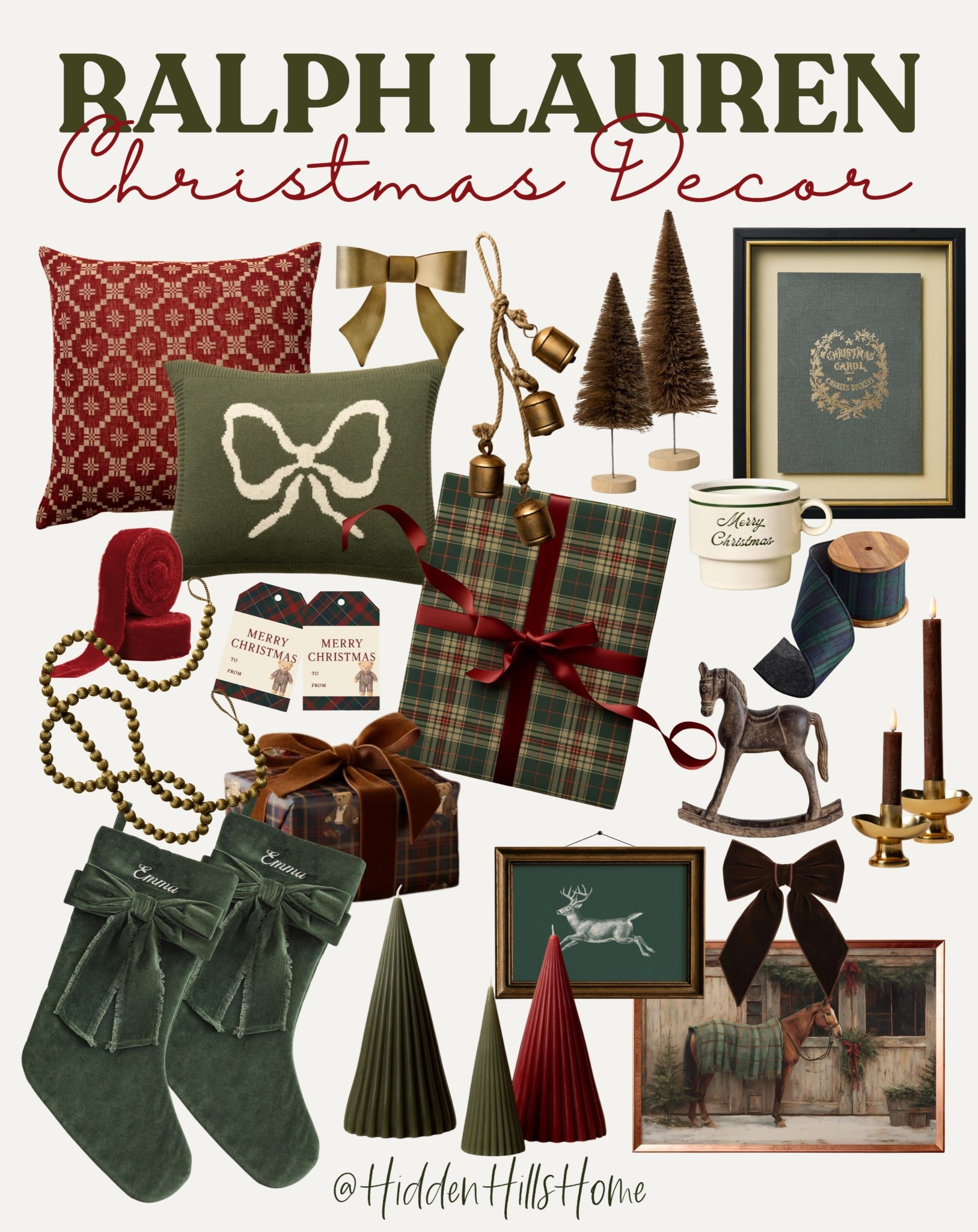 Ralph Lauren Christmas decor ideas! Ralph Lauren inspired gift wrap, holiday home decor, Christmas decor inspiration 

#LTKHome #LTKCyberWeek #LTKHoliday