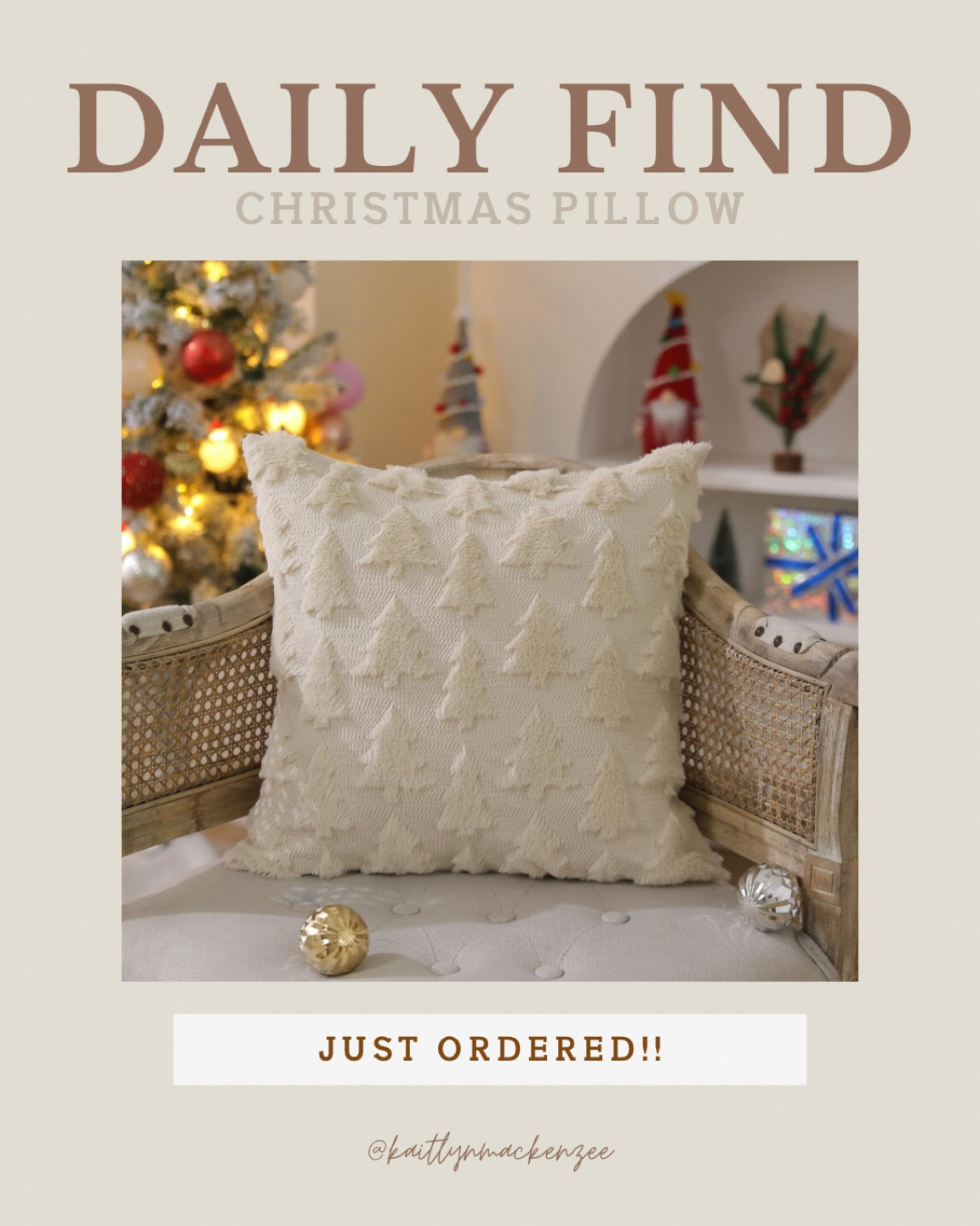 Christmas pillow | neutral Christmas | living room inspo | Christmas decor | holiday decor 

#LTKSeasonal #LTKHome #LTKHoliday
