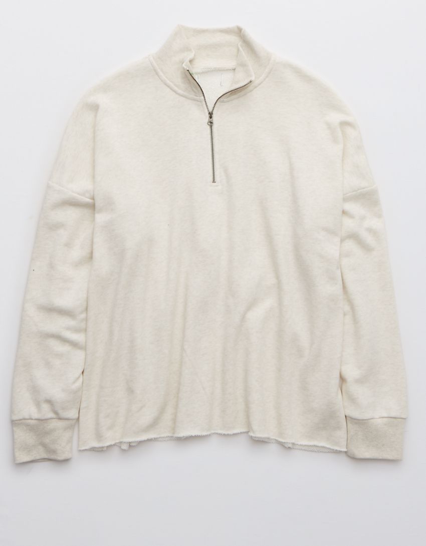 Aerie Sunday Soft Quarter Zip Sweatshirt | American Eagle Outfitters (US & CA)