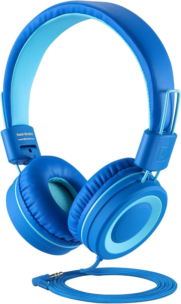 noot products Kids Headphones K11 Foldable Stereo Tangle-Free 5ft Long Cord 3.5mm Jack Plug in Wi... | Amazon (US)