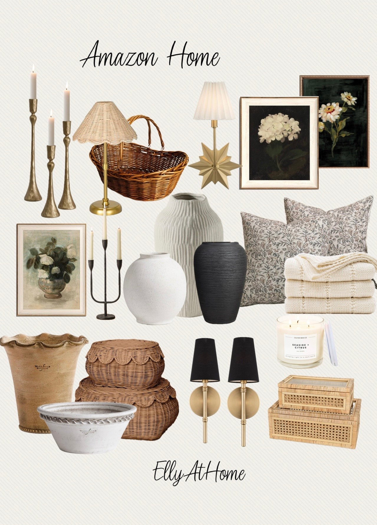 Amazon summer home decor finds! Shop candle holders, artwork, pillows, throws, sconces, baskets, planters, lights and more. Free shipping. 

#LTKHome #LTKStyleTip #LTKFindsUnder50