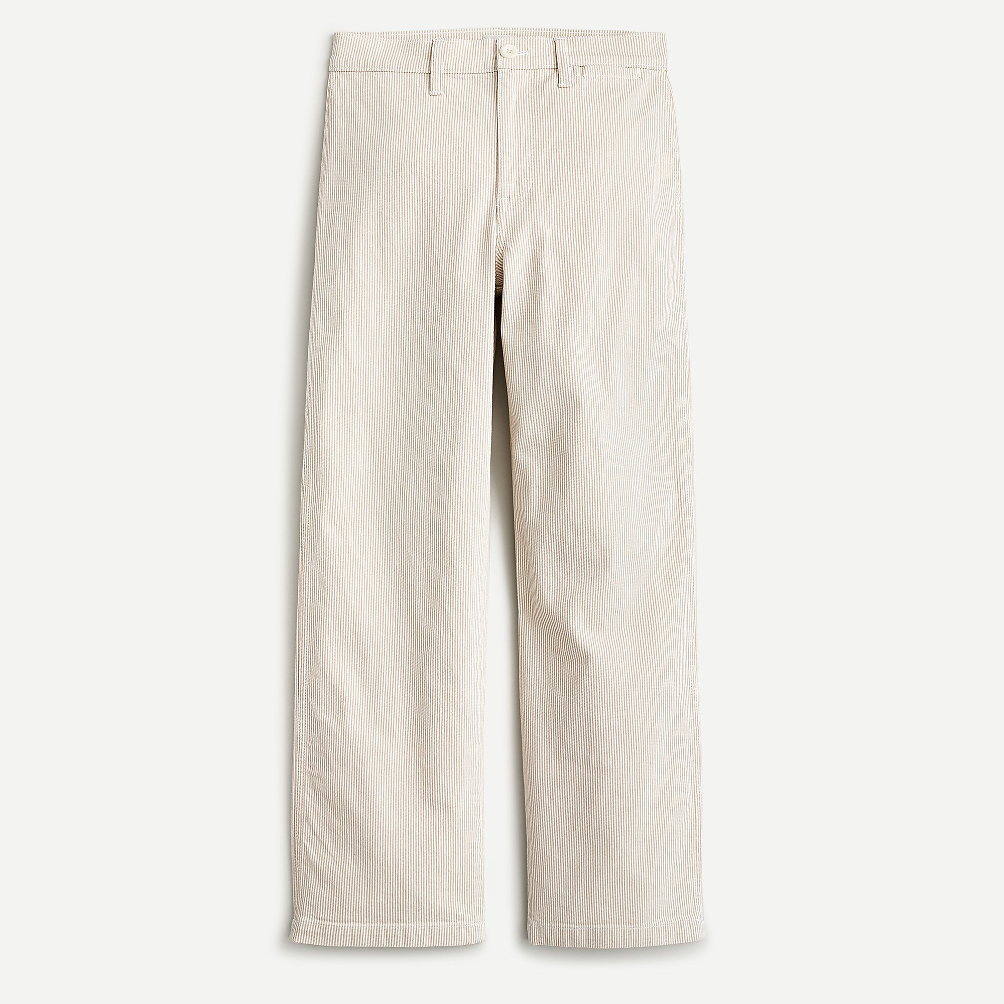 Slim wide-leg jean in khaki stripe | J. Crew US