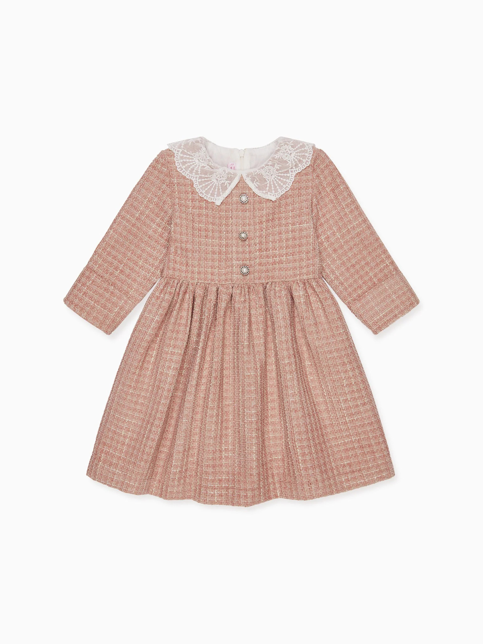 Pink Theodora Girl Dress | La Coqueta (US)