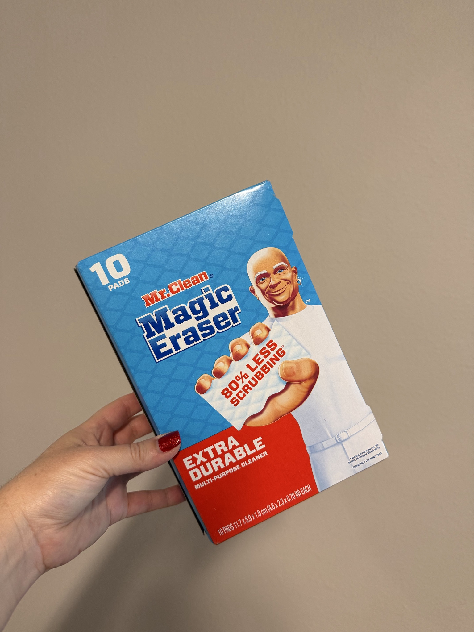 The Mr. Clean Magic Eraser Extra Durable pack of 10 was a huge need this week!

After all the Christmas chaos, it is time for a full house reset and to start prepping for Valentine’s Day decor. 

These extra durable Magic Eraser sponges are perfect for deep cleaning walls, baseboards, doors, kitchen surfaces, and bathroom messes without the sponges falling apart. 

Pro Tip - I love stocking up on the 10-pack so I’m always ready for quick touch-ups and deep cleans. 

If you’re doing a post-holiday home refresh like me, this is a must-have.

#LTKHome #LTKmomlife #LTKKids