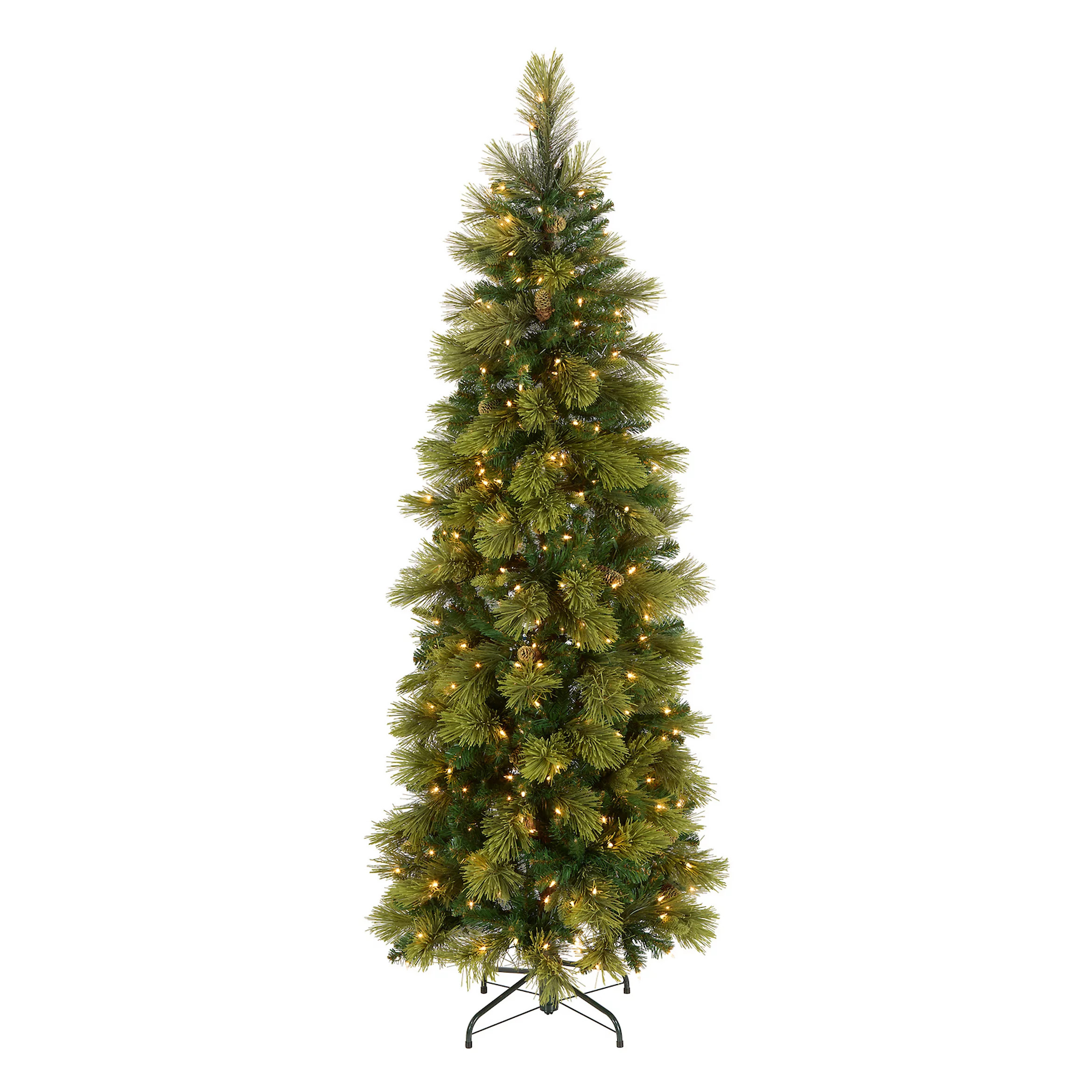 National Tree Company 6.5-ft. Pre-Lit Carolina Pine Slim Artificial Christmas Tree | Kohl's