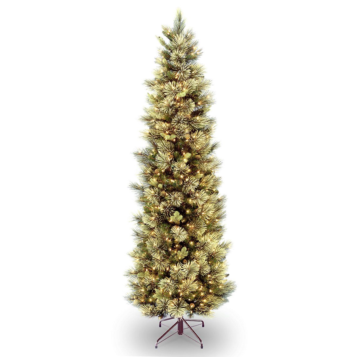 National Tree Company 6.5-ft. Pre-Lit Carolina Pine Slim Artificial Christmas Tree | Kohl's