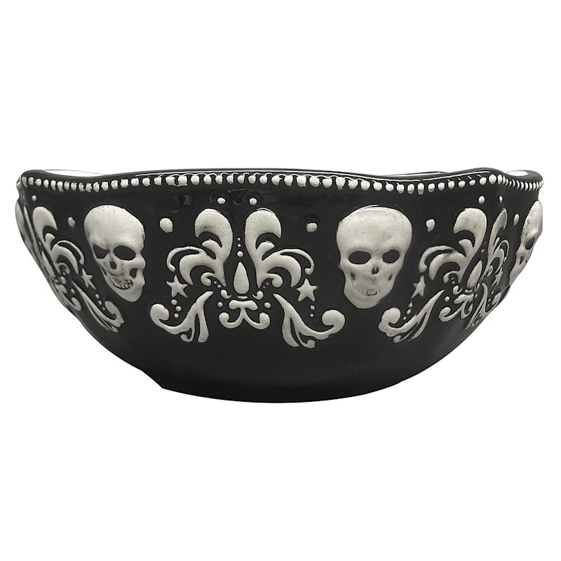 Halloween Skeleton Ceramic Candy Bowl | At Home