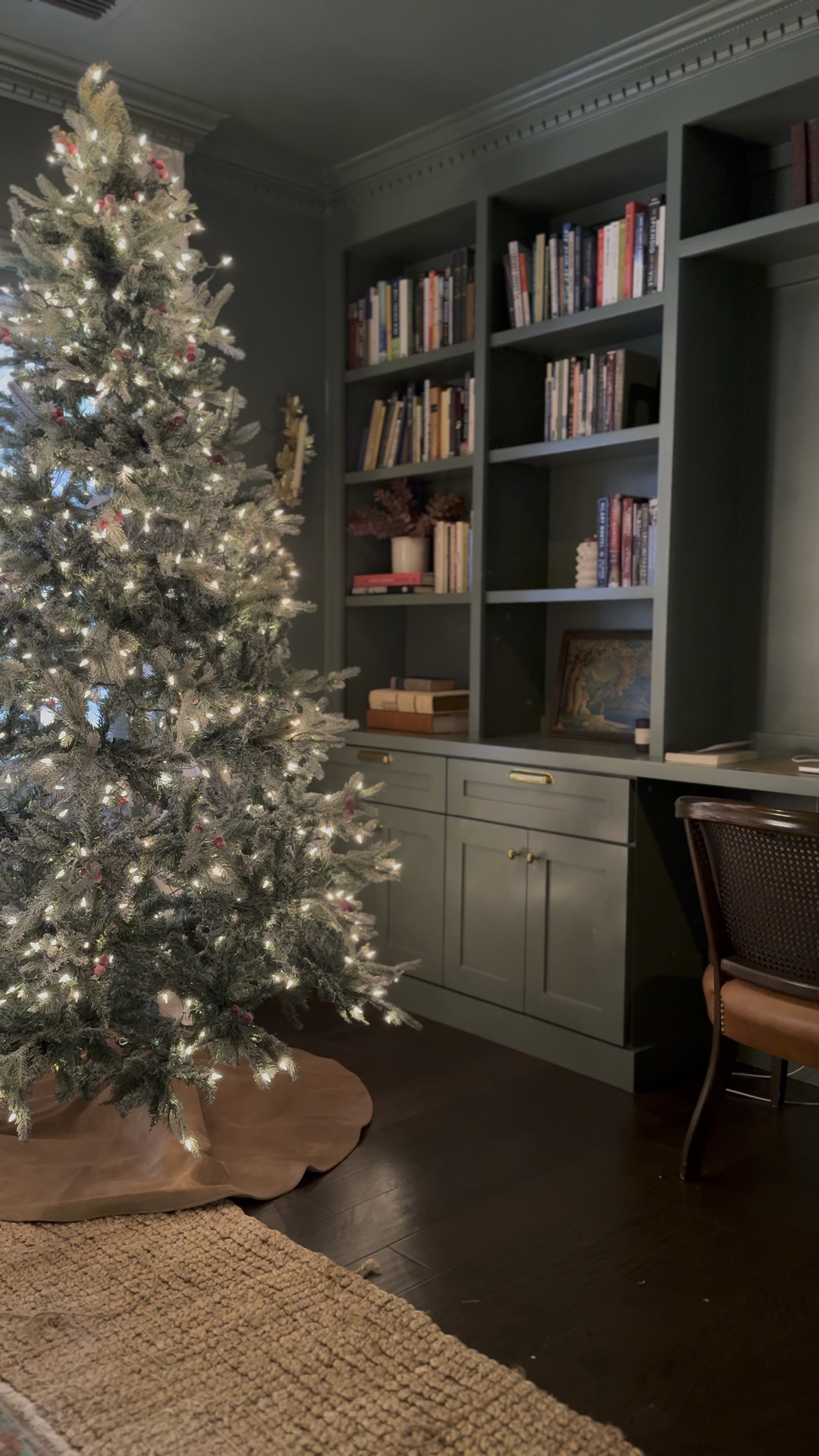 Pre-lit flocked Christmas tree + twinkle lights! So realistic but so whimsical. 

#LTKSeasonal #LTKHoliday #LTKSaleAlert