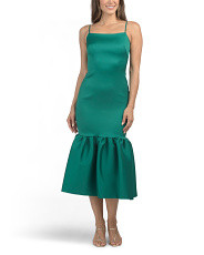 Made In Usa Sleeveless Gown With Ruffle Hem | Marshalls