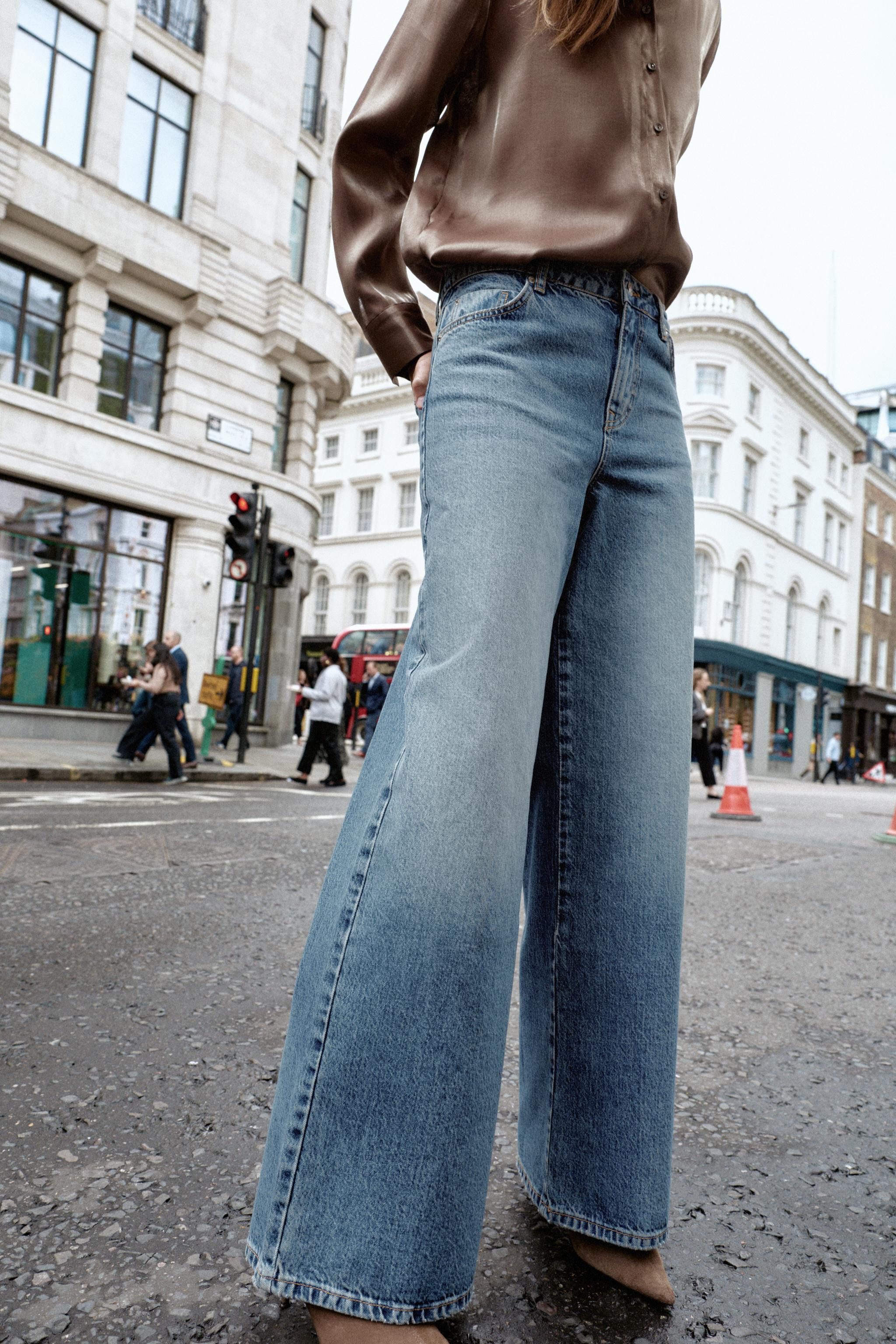 Z1975 WIDE LEG LOOSE HIGH-WAIST JEANS | Zara UK
