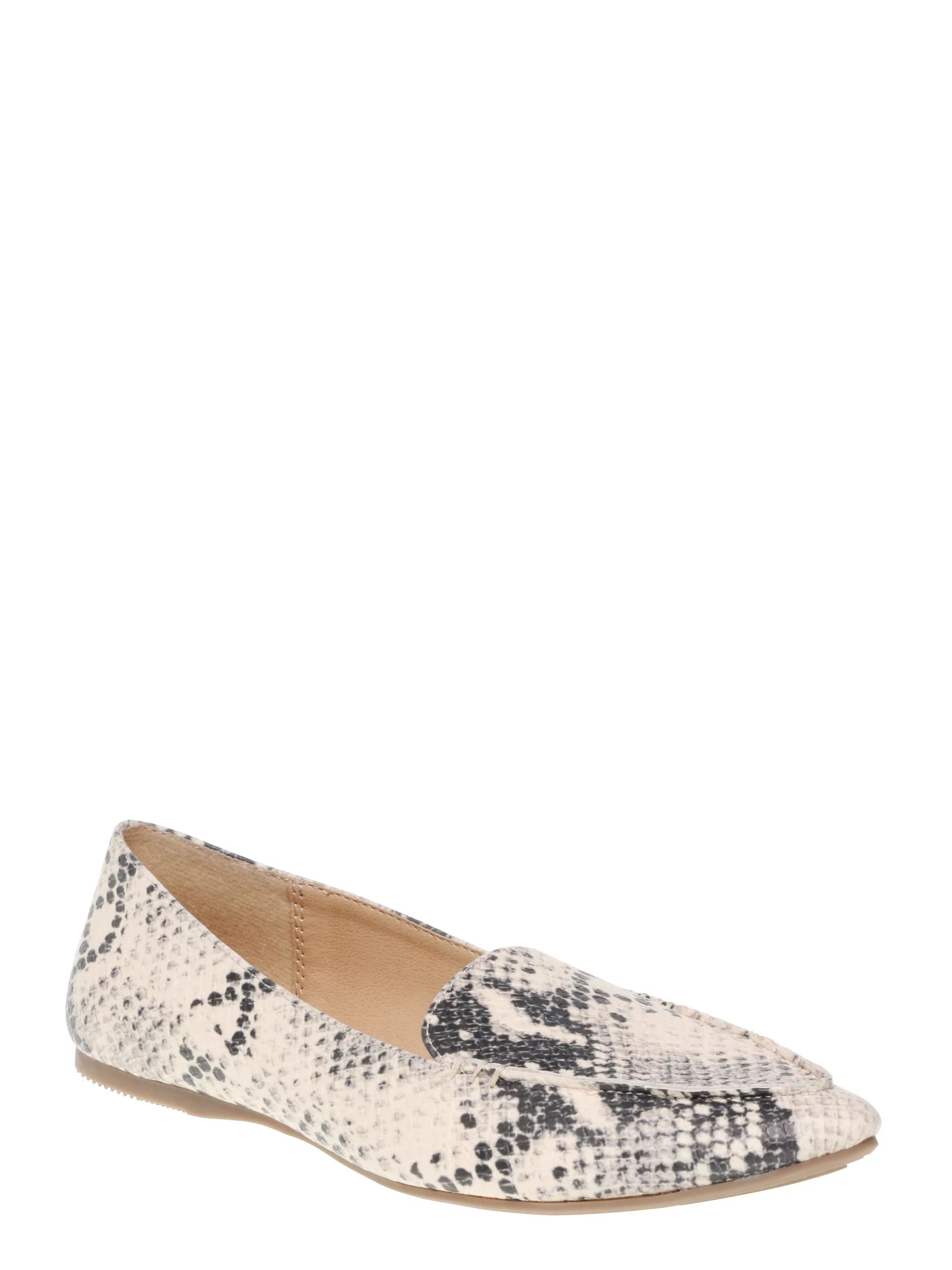 Time and Tru Animal Print Feather Flat (Women's) | Walmart (US)