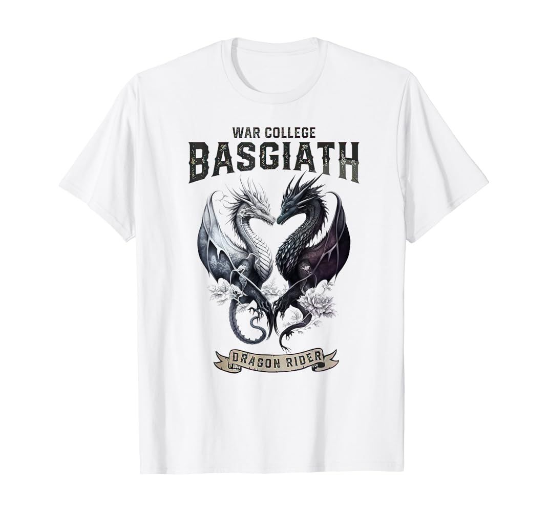 Fourth Wing Romantasy Dark Academia Dragons YA Fantasy book T-Shirt | Amazon (US)
