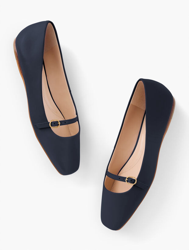 Sloan Mary Jane Nappa Flats | Talbots