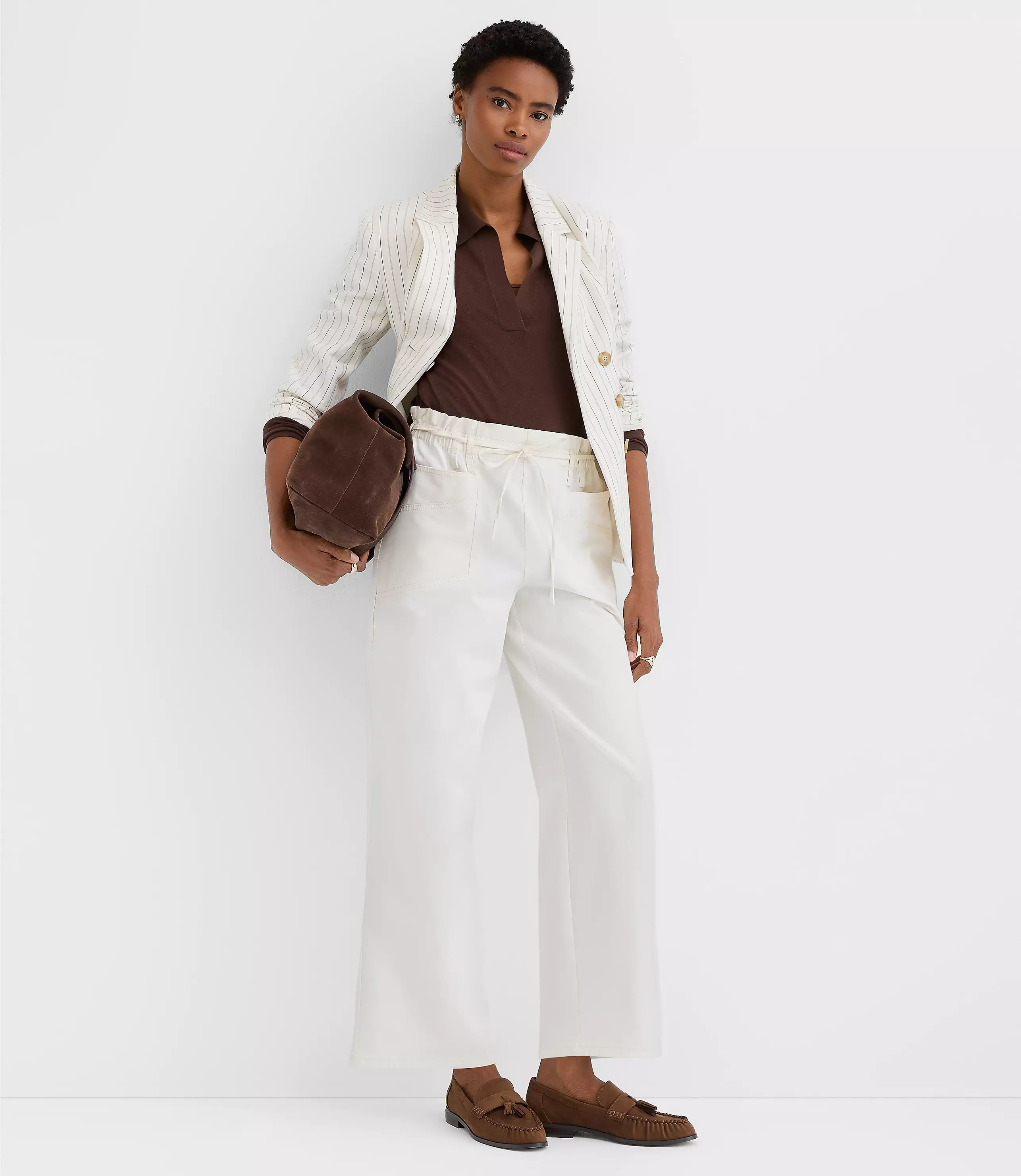 Paperbag Utility Pants | LOFT