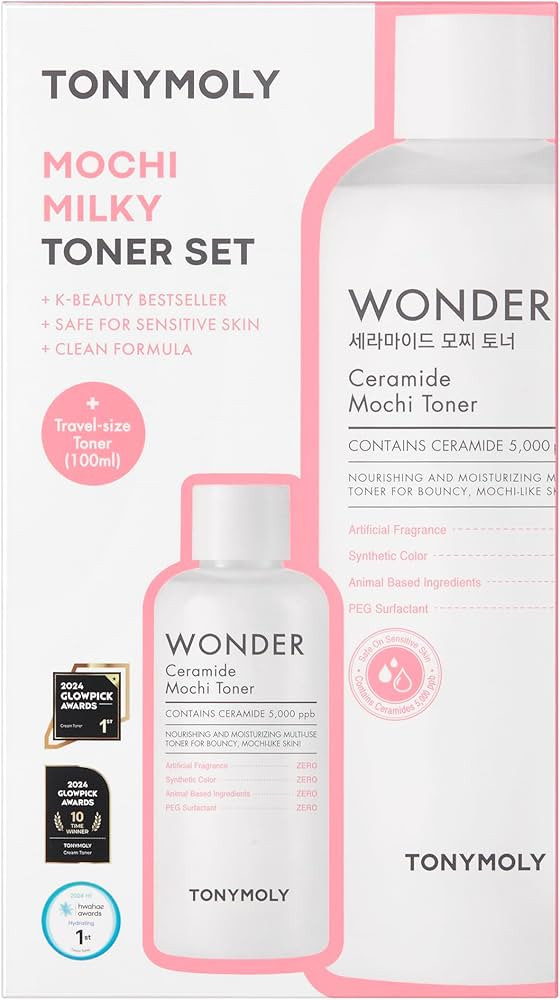 TONYMOLY Mochi Milky Toner Set – Hydrating Korean Toner with Ceramide, CICA, Panthenol & Hyalur... | Amazon (US)