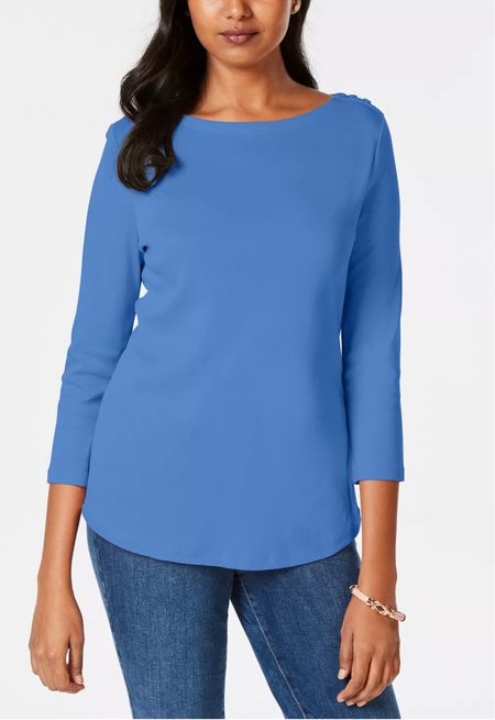 CHARTER CLUB
Women's Pima Cotton Boat-Neck Top
$19.99

#LTKSeasonal #LTKstyletip #LTKunder50