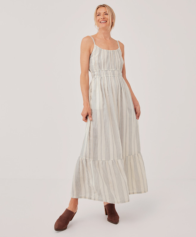 clearance the coastal cami maxi dress | Pact Apparel