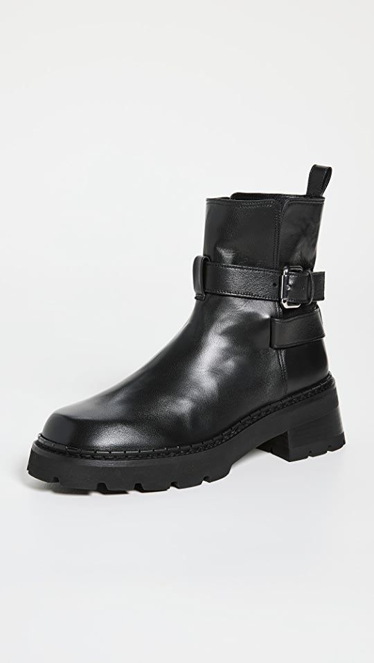 BY FAR Warner Black Nappa Leather Boots | SHOPBOP | Shopbop