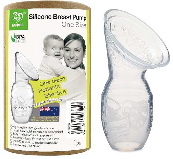 Haakaa Silicone Breastfeeding Manual Breast Pump Milk Pump 100% Food Grade Silicone BPA PVC and P... | Amazon (US)