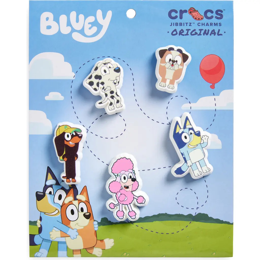 CROCS Bluey 5-Pack Jibbitz Shoe Charms in Multi at Nordstrom | Nordstrom