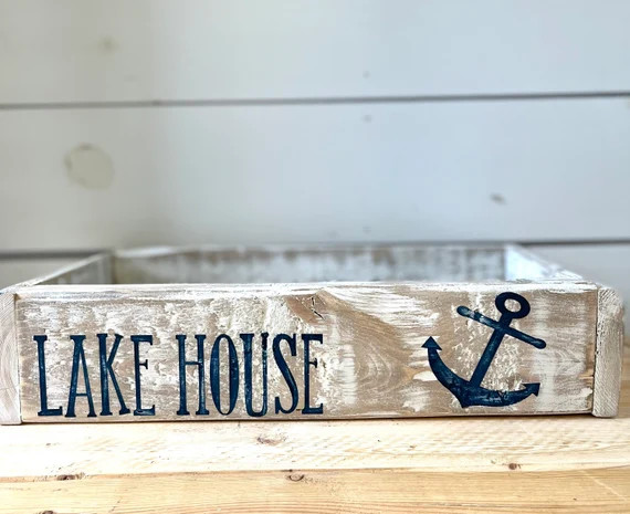 Beach Decor Lake House Decor Rustic Lake House Box | Etsy | Etsy (US)