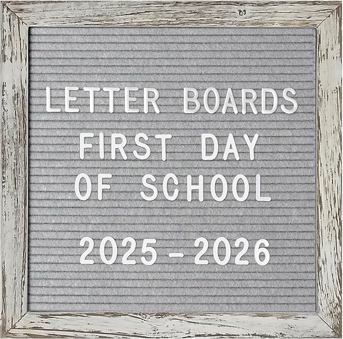 Felt Letter Board with Letters Numbers Pre Cut 10x10 Inch, First Day Of School Board Classroom De... | Amazon (US)