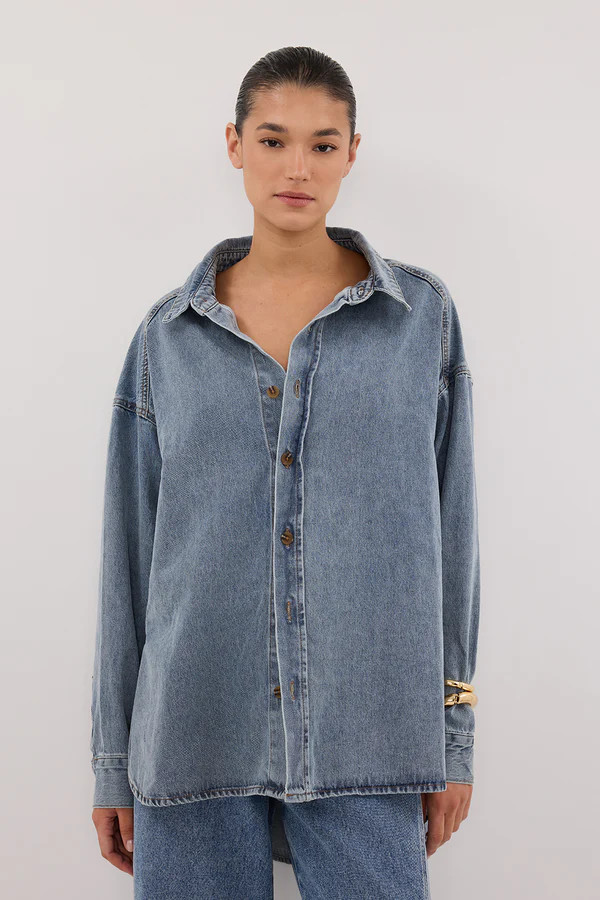 ASHTON CLASSIC BLUE DENIM SHIRT | DISSH