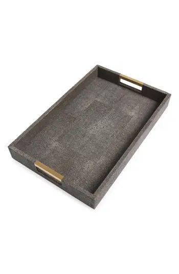 Aerin Modern Shagreen Desk Tray, Size One Size - Brown | Nordstrom