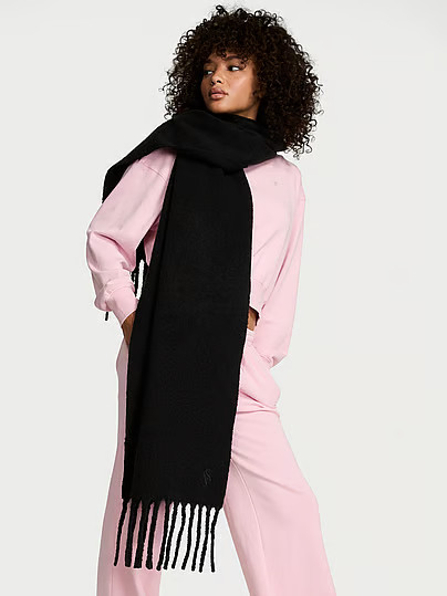 Cozy Blanket Scarf, Black, One Size - Women's Cold Weather - Victoria's Secret | Victoria's Secret (US / CA )