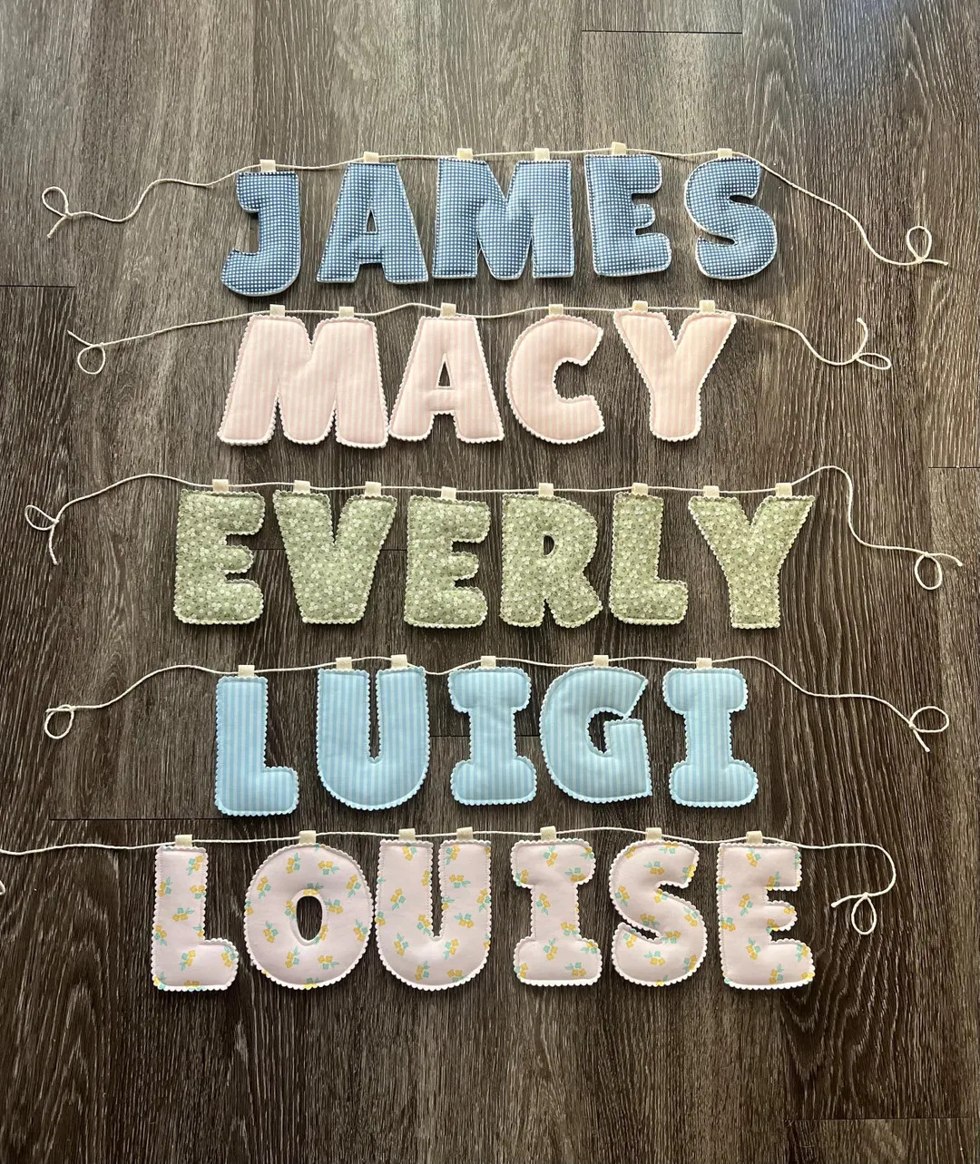 Puffy Letter Name Banner - Custom - Fabric - Nursery Decor, Dorm Decor, Birthday Party - Etsy | Etsy (US)