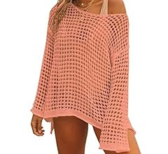 Bsubseach Crochet Cover Ups for Women Sexy Hollow Out Swim Cover Up Knit Summer Outfits | Amazon (US)