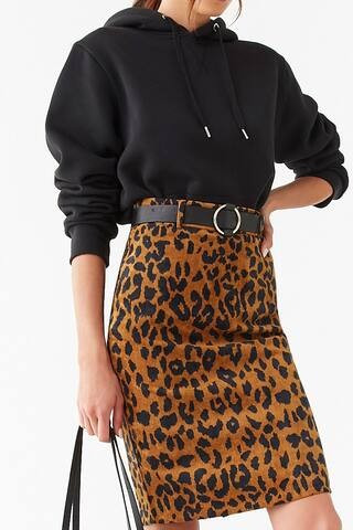 Belted Corduroy Pencil Skirt | Forever 21 (US)