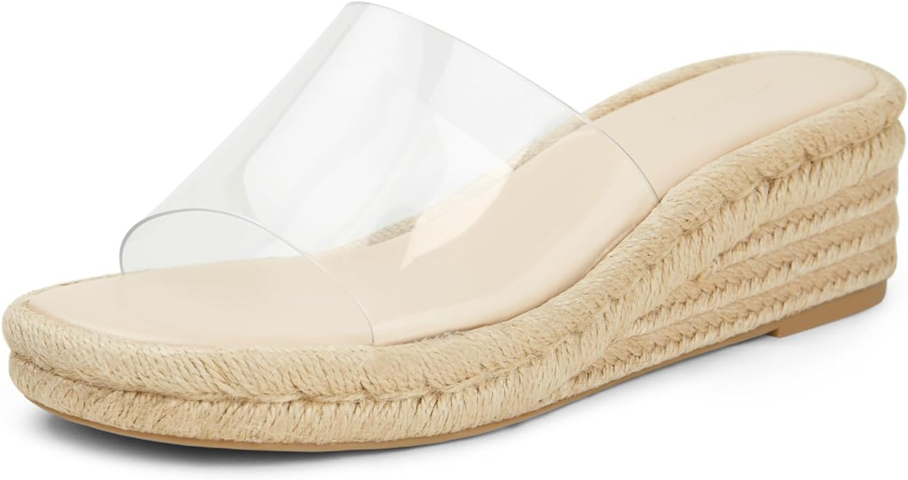 Arromic Women's Espadrilles Wedge Platform Sandals Comfortable Slip On Slide Sandals for Women Su... | Amazon (US)