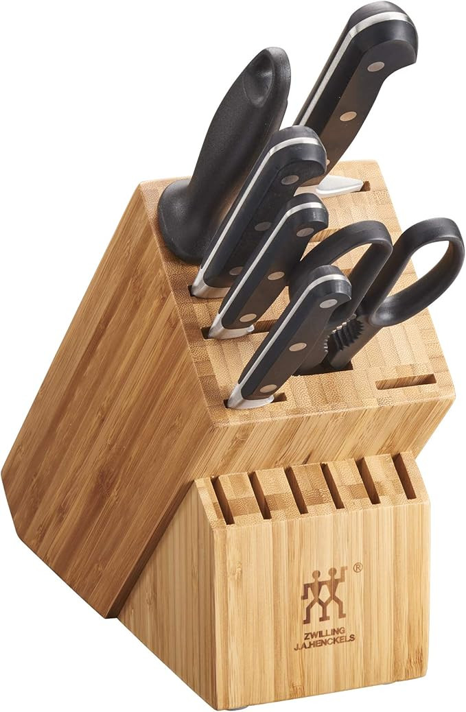 ZWILLING Professional S 7-Piece Razor-Sharp German Block Knife Set, Made in Company-Owned German ... | Amazon (US)