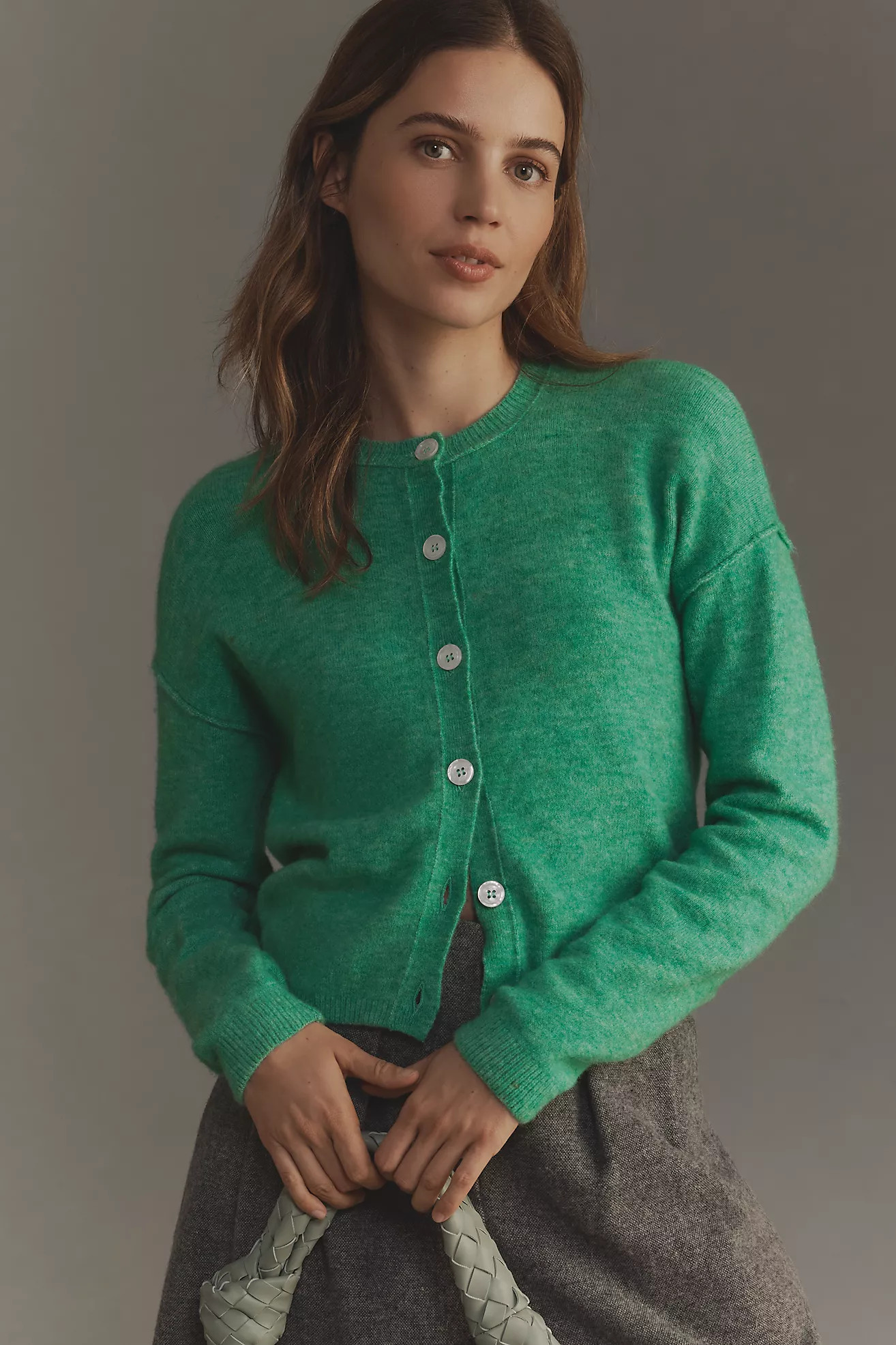 By Anthropologie Crew-Neck Cardigan Sweater | Anthropologie (US)