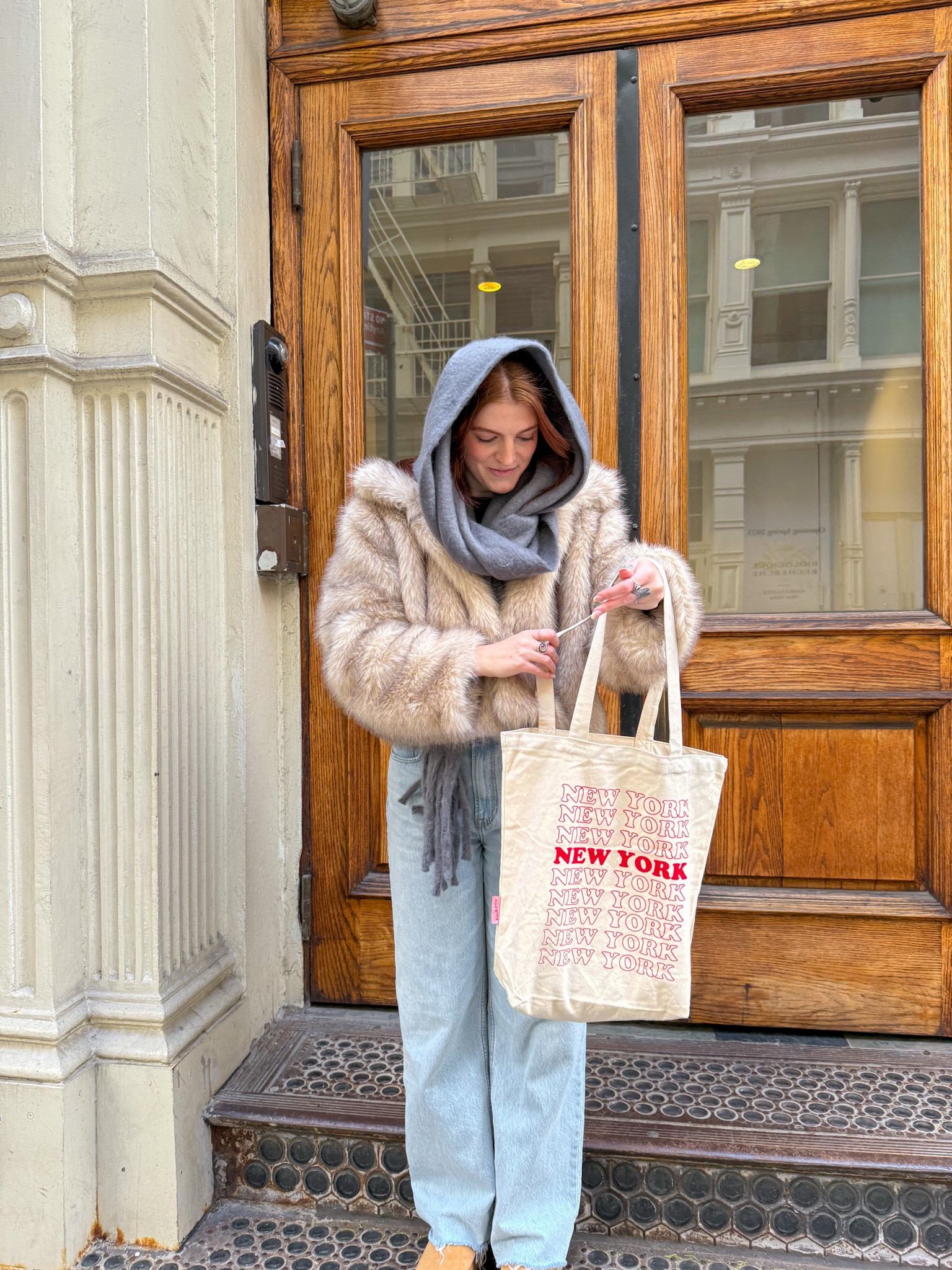 Jacket size L 
Exact bag is from a NY market but linked similar 


#winteroutfitinspo #outfitinspo #fauxfurjacket #nyc #streetwearinspo #streetstyleinspo #comfyoutfitinspo #pinterestboardoutfit #pinterestoutfit #pinterestoutfitinspo #outfitinspiration #nycinspo

#LTKItBag #LTKTravel #LTKSeasonal