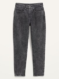 Higher High-Waisted Button-Fly O.G. Straight Black-Wash Jeans for Women | Old Navy (US)