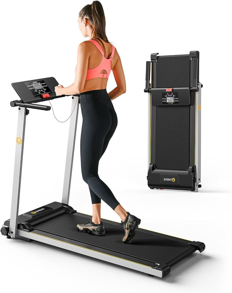 UREVO Folding Treadmill, 2.25HP Foldable Treadmill with 12 HIIT Modes, Compact Mini Treadmill for... | Amazon (US)