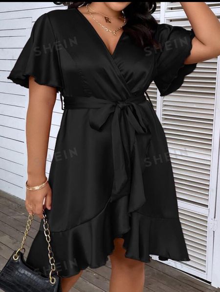 Silky wrap dress
Little black dress
Summer dress
Midsize outfit


#LTKfindsunder50 #LTKstyletip #LTKmidsize