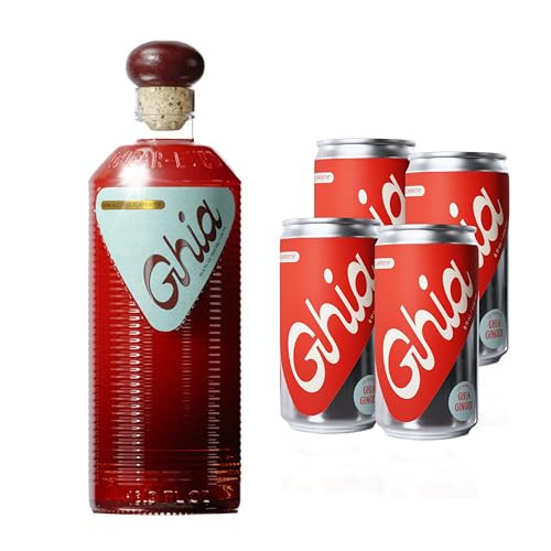 Ghia Non-Alcoholic Holiday Gift Bundle | Original Apéritif 500ml + 4-Pack Ginger Le Spritz | Botanical Mediterranean-Inspired Spirit & Sparkling Mocktail | Vegan, No Sugar, No Artificial Flavors, Caffeine-Free | Amazon (US)
