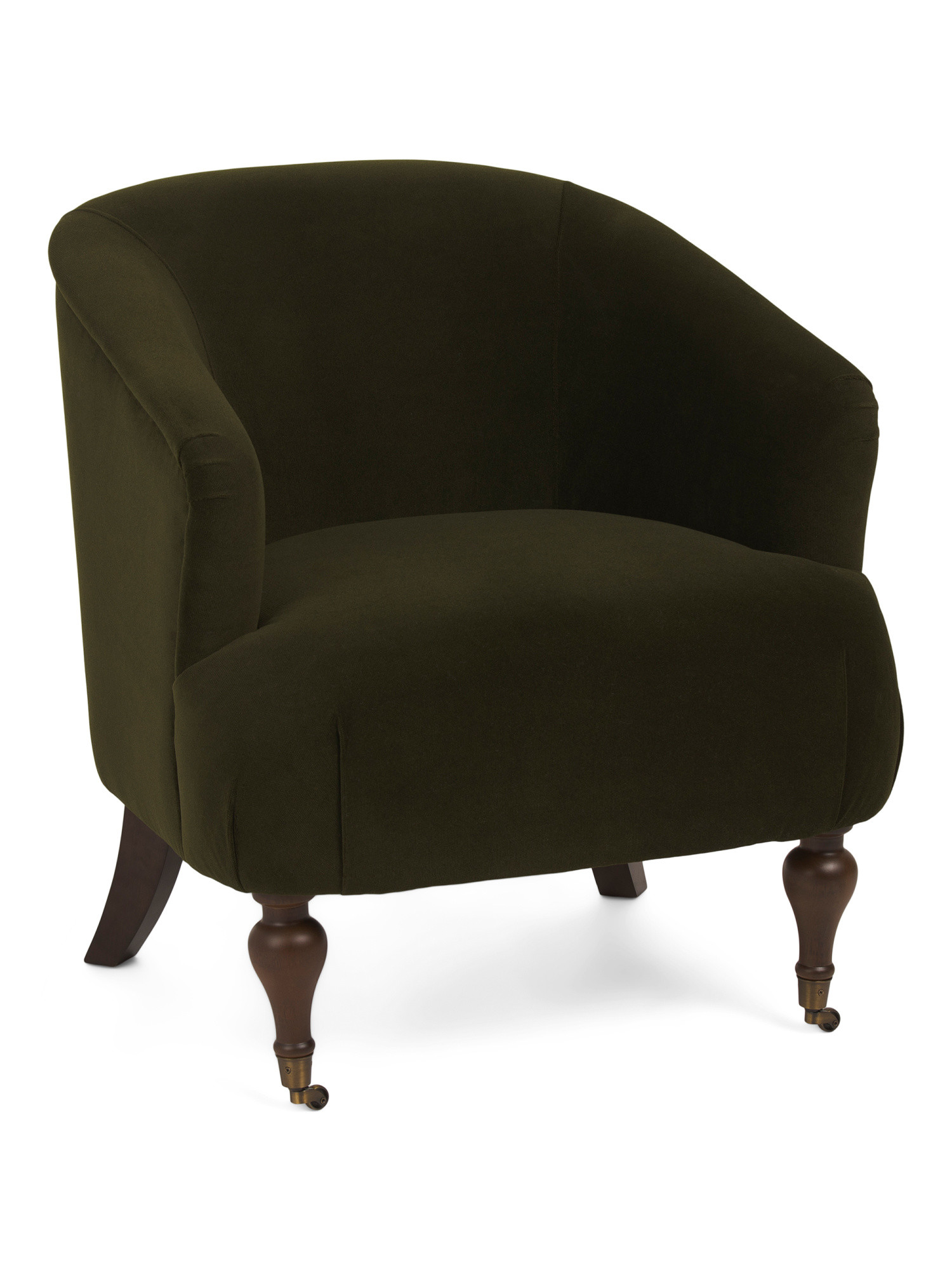 29x32 Mohair Juliette Upholstered Accent Chair On Casters | TJ Maxx