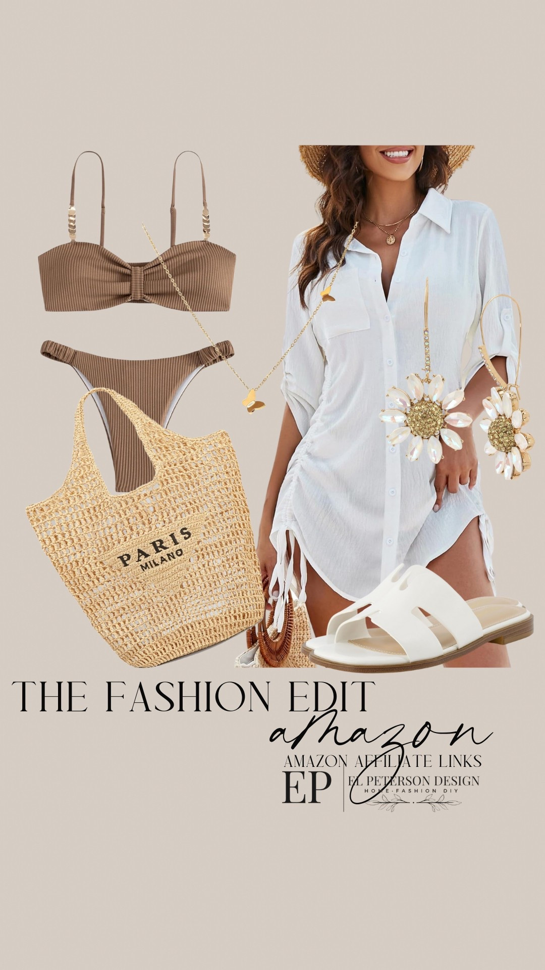 Amazon fashion
Sandals
Swim cover up
Bikini
Earrings
Straw purse
Necklace 

#LTKStyleTip #LTKFindsUnder100 #LTKFindsUnder50