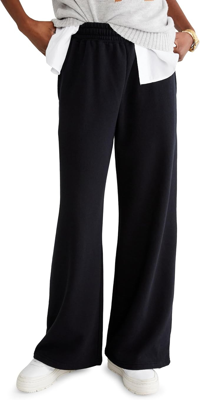 Aeropostale Womens Wide Leg Sweatpant | Amazon (US)